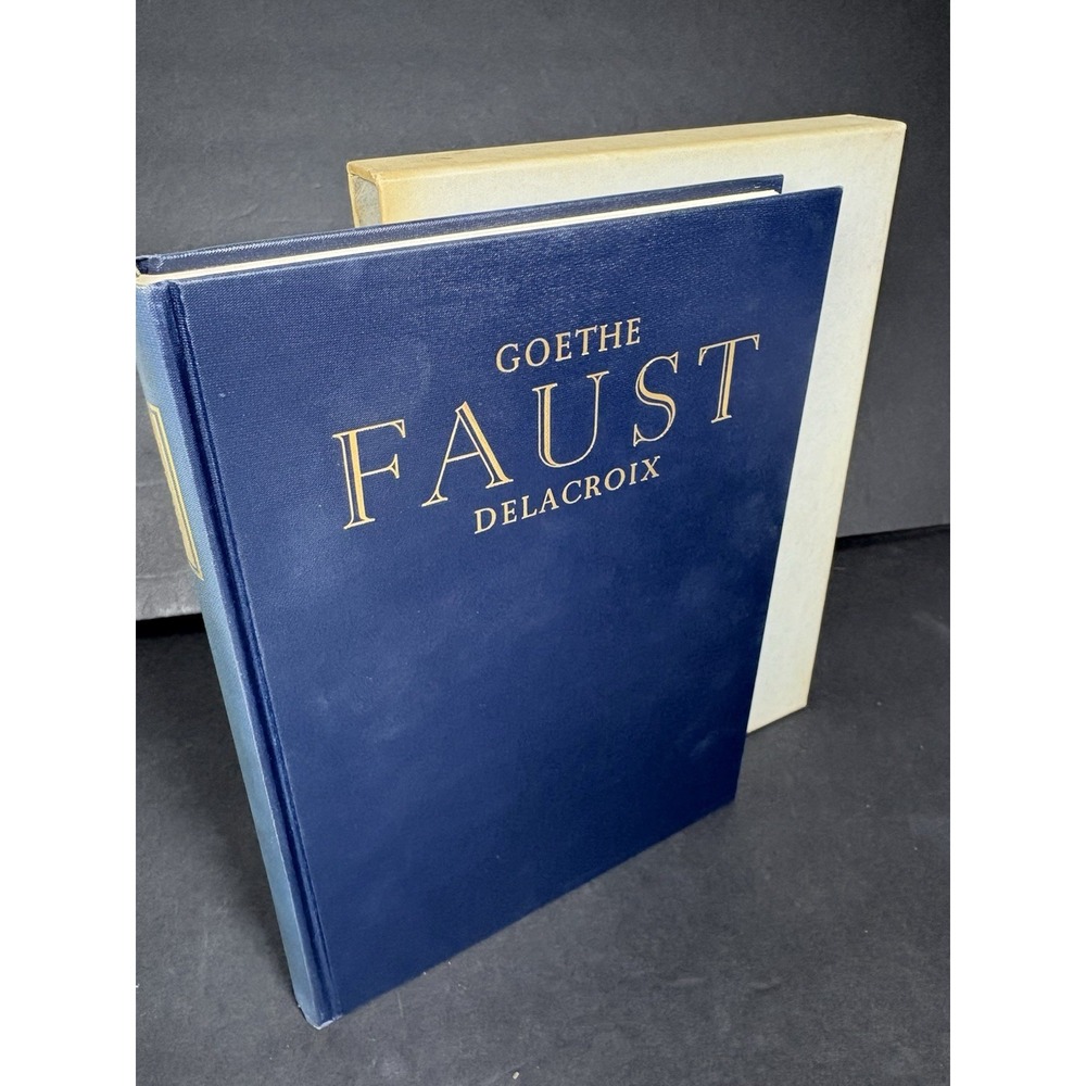 Faust Goethe Heritage Press Delacroix Illustrated Hardcover with Slipcase
